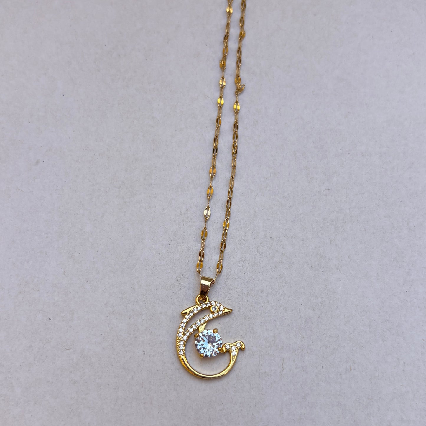Collar Delfín Dorado