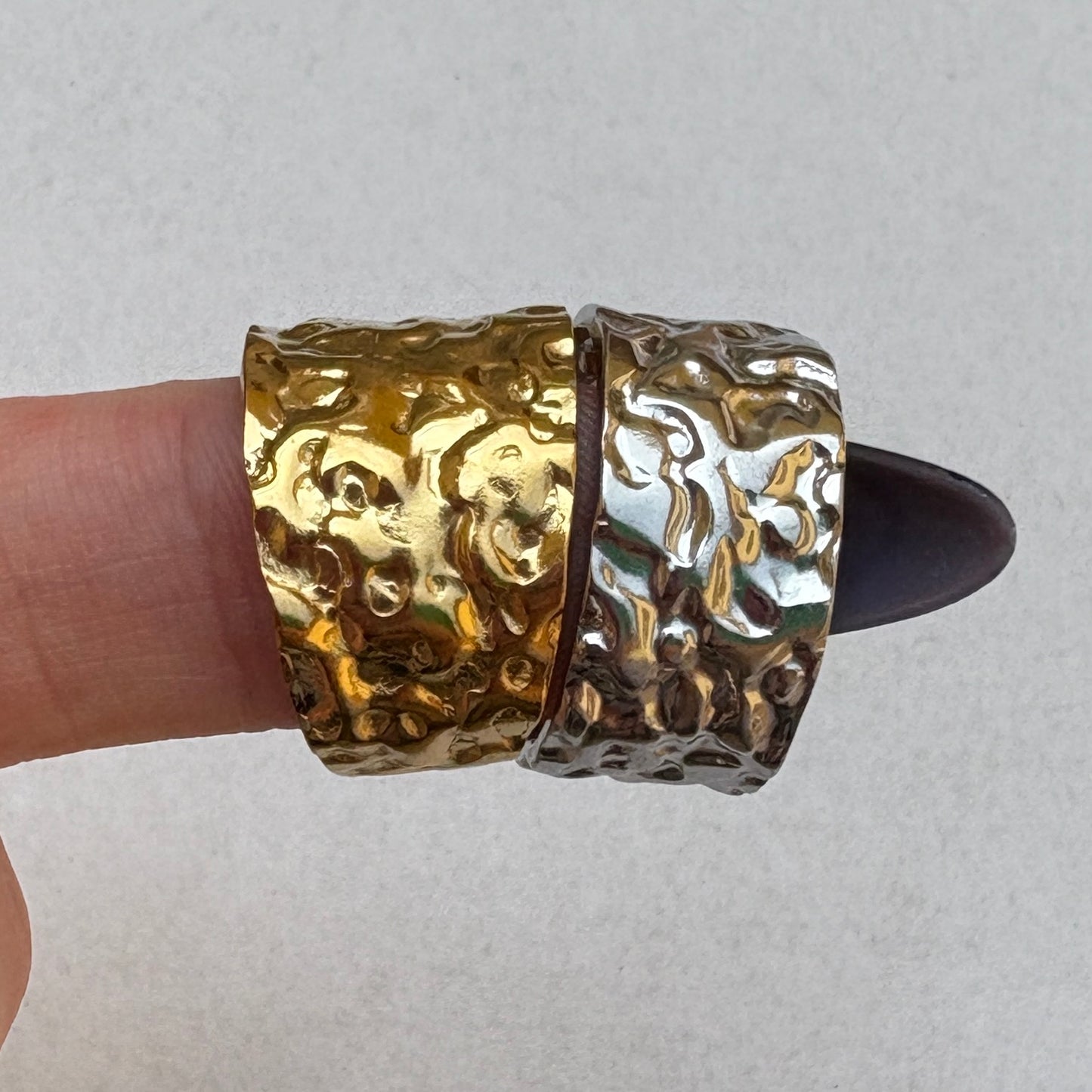 Adjustable Hammered Ring