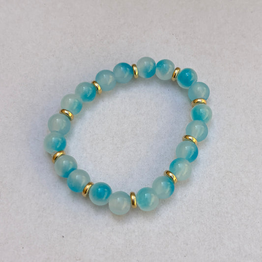 Pulsera agua marina