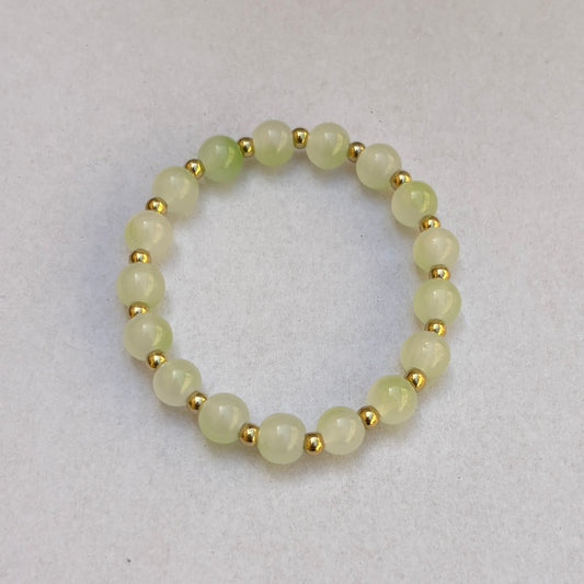 Pulsera de cuentas verdes