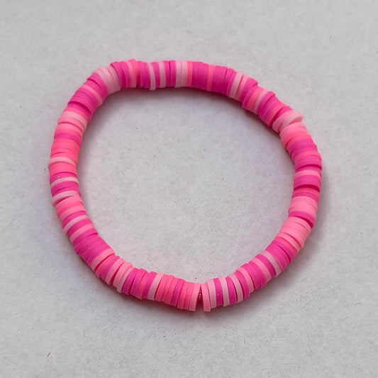 Pulsera rosa multicolor